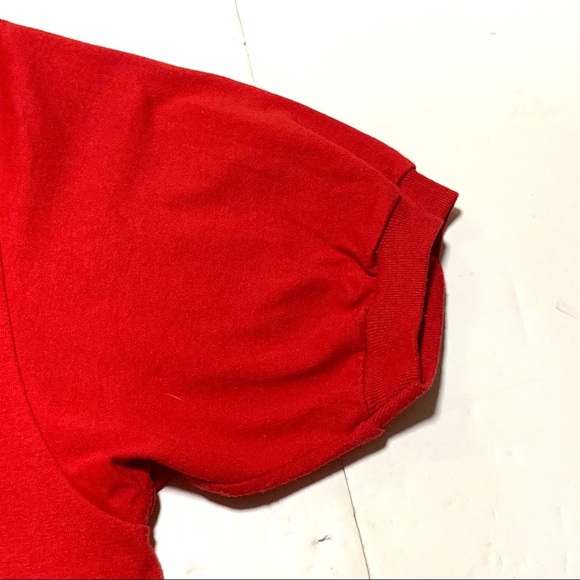 Vintage 90’s TJ’s Sports Garden, Wheeling, WV Red Short Sleeve Polo Shirt Large - Picture 6 of 8
